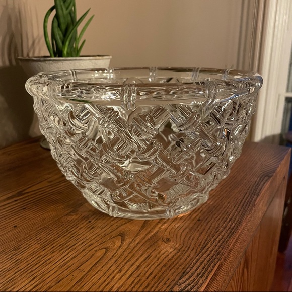 Tiffany & Co. Other - Tiffany & Co. Retired Crystal Bowl Bamboo Lattice
